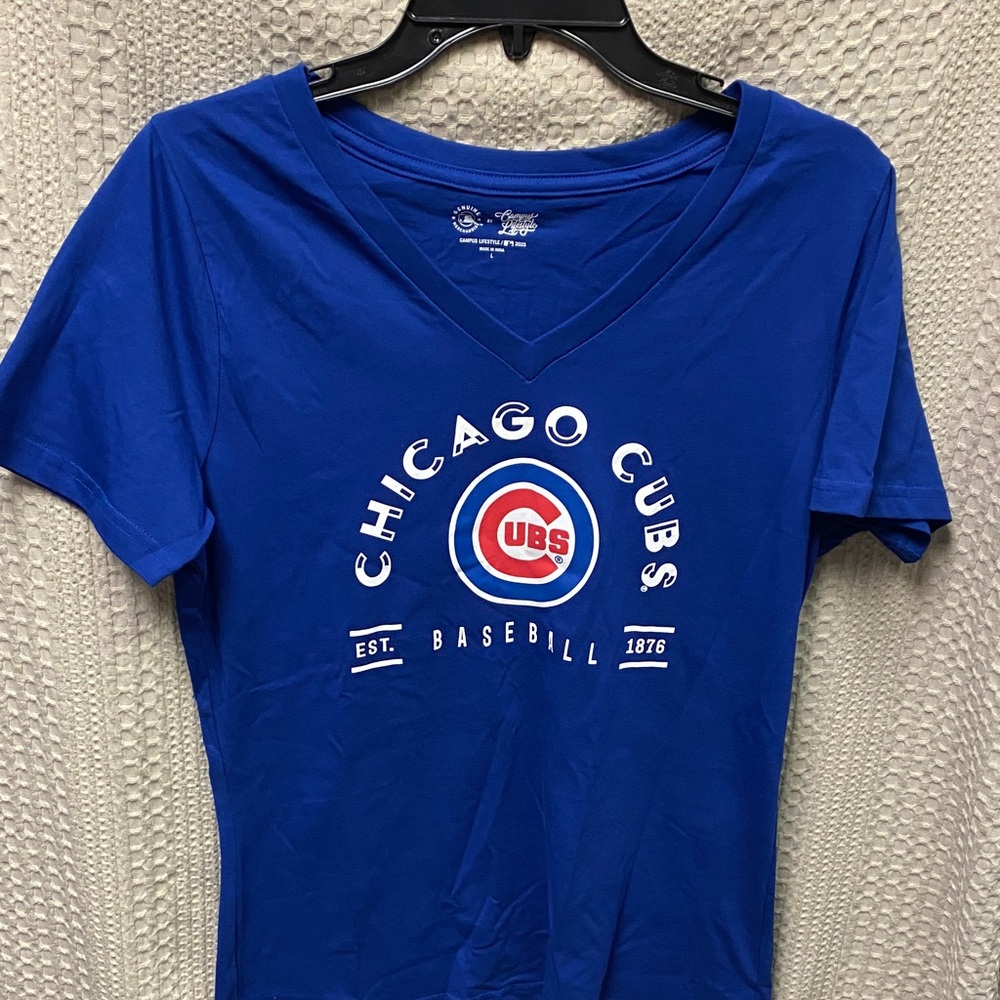 Women's Royal Blue V-Neck Tee